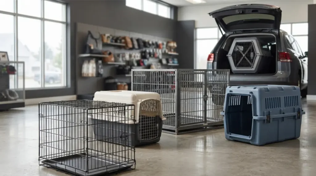 Cost comparison of wire, plastic, heavy-duty, rotomolded, and crash-tested dog crates