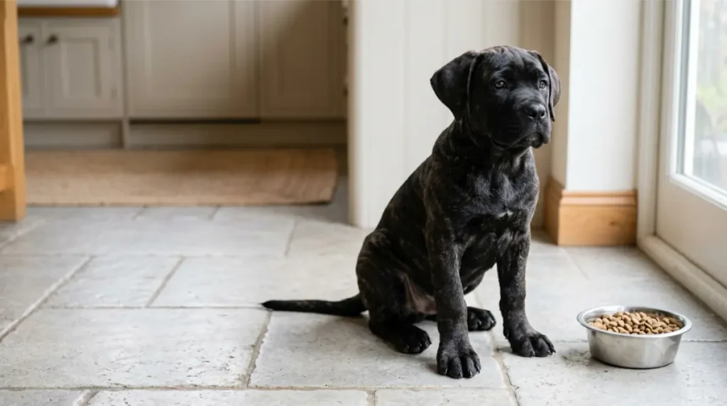 How much to feed a Cane Corso puppy, by age and weight